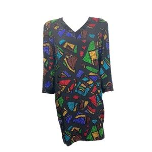 Vintage Abstract Sequin SZ L / XL